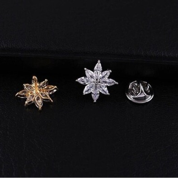 Copper Geometric Style Pin Small Brooch Popular Personality Star - Picture 2 of 8